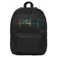 Bicycle Driving Bicyclist Cyclist Bike Rider 16 in Basic Backpack