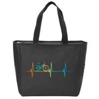 Bicycle Driving Bicyclist Cyclist Bike Rider Zip Tote Bag