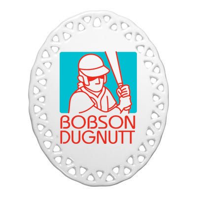 Bobson Dugnutt Ceramic Oval Ornament