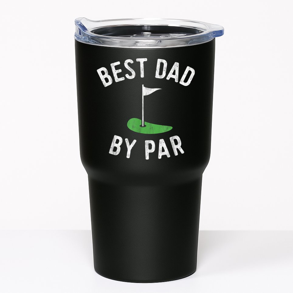 Best Dad By Par Funny Golf Fathers Day Gift Daddy Tumbler