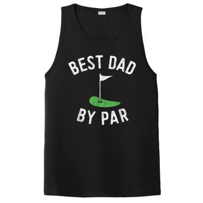 Best Dad By Par Funny Golf Fathers Day Gift Daddy PosiCharge Competitor Tank