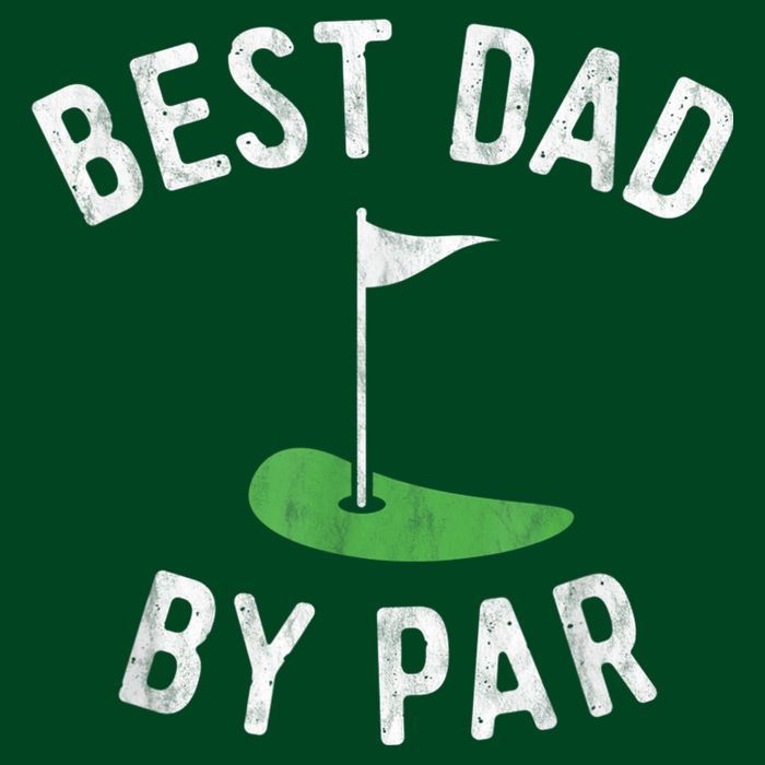 Best Dad By Par Funny Golf Fathers Day Gift Daddy Cooling Performance Crew T-Shirt