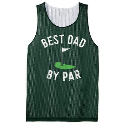 Best Dad By Par Funny Golf Fathers Day Gift Daddy Mesh Reversible Basketball Jersey Tank