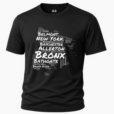 Boogie Down Bronx Neighborhoods Word Cloud Bronx New York Performance Shirt