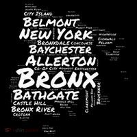 Boogie Down Bronx Neighborhoods Word Cloud Bronx New York Tall T-Shirt