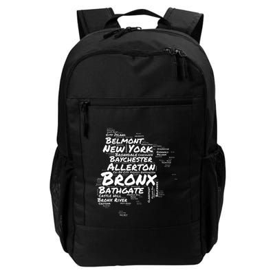 Boogie Down Bronx Neighborhoods Word Cloud Bronx New York Backpack