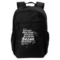 Boogie Down Bronx Neighborhoods Word Cloud Bronx New York Backpack