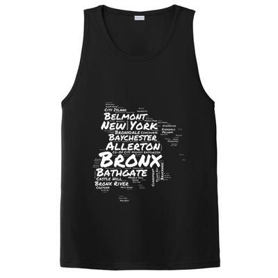 Boogie Down Bronx Neighborhoods Word Cloud Bronx New York PosiCharge Competitor Tank