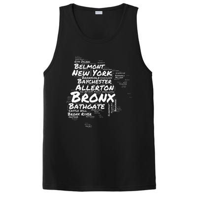 Boogie Down Bronx Neighborhoods Word Cloud Bronx New York PosiCharge Competitor Tank