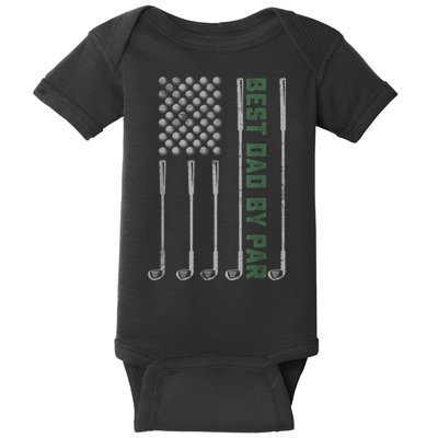 Best Dad By Par Daddy Gifts Golf Lover Golfer Fathers Day Baby Bodysuit