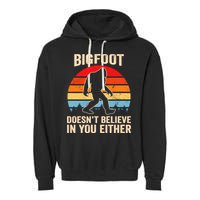 Bigfoot Doesnt Believe In You Either Bigfoot Doesn't Plus Size Garment-Dyed Fleece Hoodie