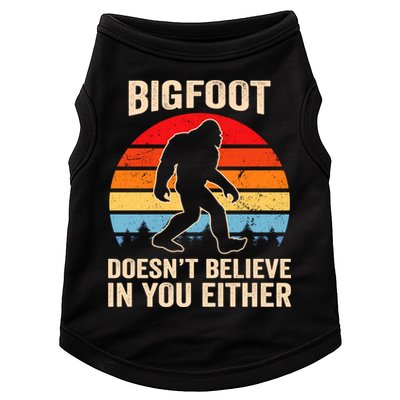 Bigfoot Doesnt Believe In You Either Bigfoot Doesn't Plus Size Doggie Tank