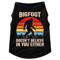 Bigfoot Doesnt Believe In You Either Bigfoot Doesn't Plus Size Doggie Tank