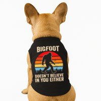 Bigfoot Doesnt Believe In You Either Bigfoot Doesn't Plus Size Doggie Tank