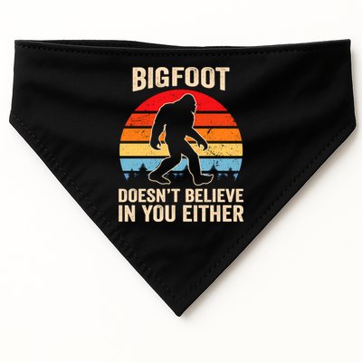 Bigfoot Doesnt Believe In You Either Bigfoot Doesn't Plus Size USA-Made Doggie Bandana