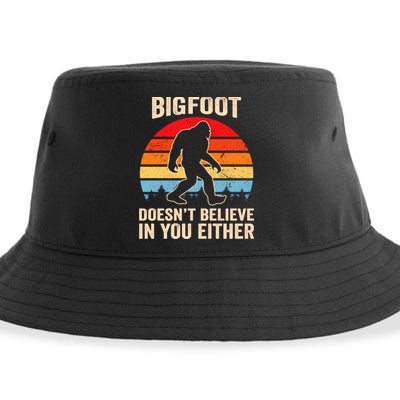 Bigfoot Doesnt Believe In You Either Bigfoot Doesn't Plus Size Sustainable Bucket Hat