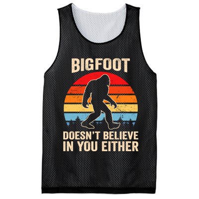 Bigfoot Doesnt Believe In You Either Bigfoot Doesn't Plus Size Mesh Reversible Basketball Jersey Tank