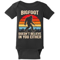 Bigfoot Doesnt Believe In You Either Bigfoot Doesn't Plus Size Baby Bodysuit