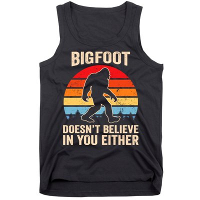 Bigfoot Doesnt Believe In You Either Bigfoot Doesn't Plus Size Tank Top