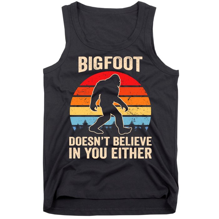 Bigfoot Doesnt Believe In You Either Bigfoot Doesn't Plus Size Tank Top