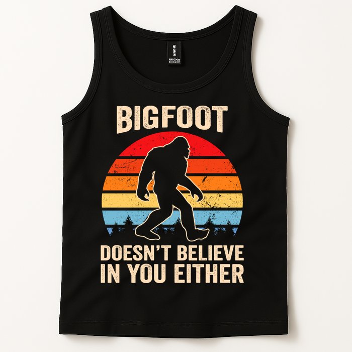 Bigfoot Doesnt Believe In You Either Bigfoot Doesn't Plus Size Tank Top