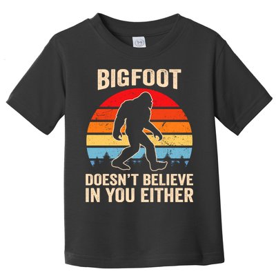 Bigfoot Doesnt Believe In You Either Bigfoot Doesn't Plus Size Toddler T-Shirt
