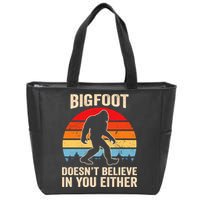 Bigfoot Doesnt Believe In You Either Bigfoot Doesn't Plus Size Zip Tote Bag