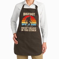 Bigfoot Doesnt Believe In You Either Bigfoot Doesn't Plus Size Apron