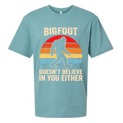 Bigfoot Doesnt Believe In You Either Bigfoot Doesn't Plus Size Sueded Cloud Jersey T-Shirt