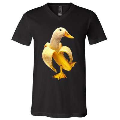 Banana Duck V-Neck T-Shirt