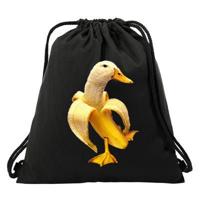 Banana Duck Drawstring Bag