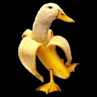Banana Duck Drawstring Bag