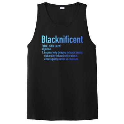 Blacknificent Definition Black History Black Pride Cool Gift PosiCharge Competitor Tank