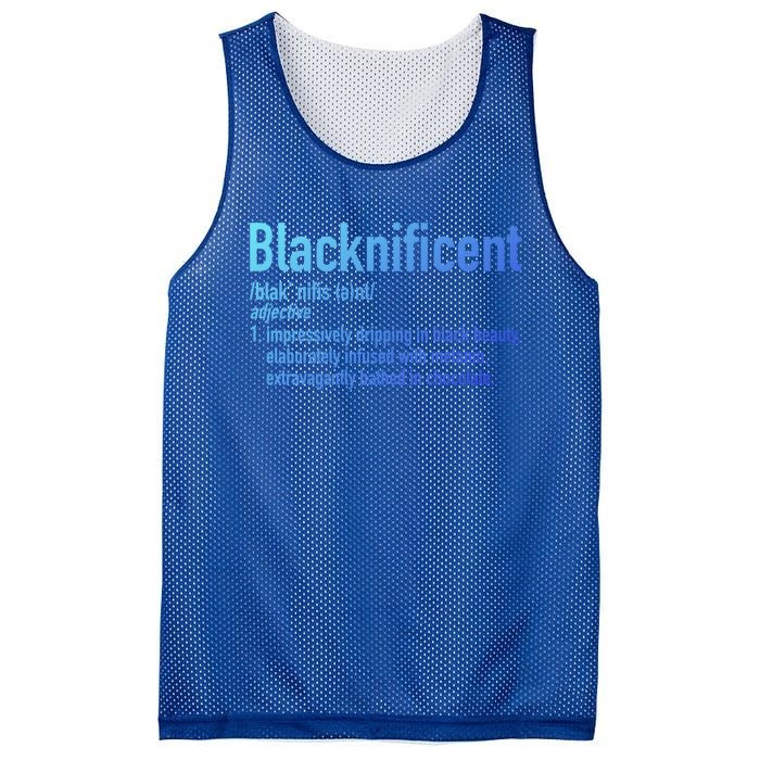 Blacknificent Definition Black History Black Pride Cool Gift Mesh Reversible Basketball Jersey Tank