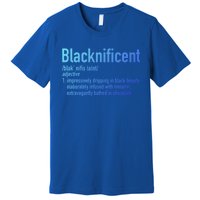 Blacknificent Definition Black History Black Pride Cool Gift Premium T-Shirt