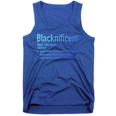 Blacknificent Definition Black History Black Pride Cool Gift Tank Top