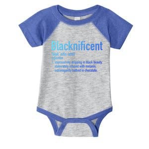 Blacknificent Definition Black History Black Pride Cool Gift Infant Baby Jersey Bodysuit