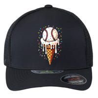 Baseball Drip Boy Ice Cream Cone Drip Baseball Flexfit Unipanel Trucker Cap