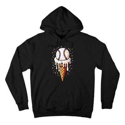 Baseball Drip Boy Ice Cream Cone Drip Baseball Hoodie