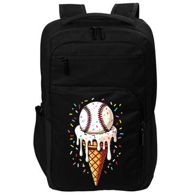 Baseball Drip Boy Ice Cream Cone Drip Baseball Impact Tech Backpack