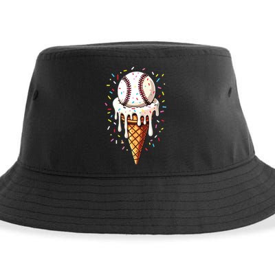 Baseball Drip Boy Ice Cream Cone Drip Baseball Sustainable Bucket Hat