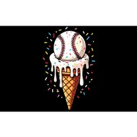 Baseball Drip Boy Ice Cream Cone Drip Baseball Bumper Sticker