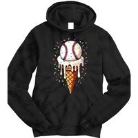 Baseball Drip Boy Ice Cream Cone Drip Baseball Tie Dye Hoodie