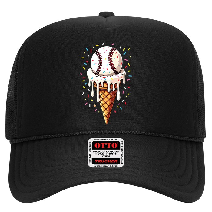 Baseball Drip Boy Ice Cream Cone Drip Baseball Trucker Hat