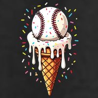 Baseball Drip Boy Ice Cream Cone Drip Baseball Trucker Hat