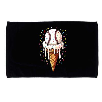 Baseball Drip Boy Ice Cream Cone Drip Baseball Microfiber Hand Towel