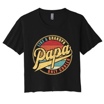 Baseball Dad Women's Crop Top Tee