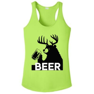 Beer Deer Ladies PosiCharge Competitor Racerback Tank