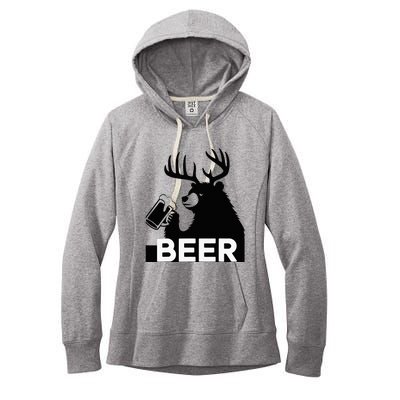 Beer Deer Women's Fleece Hoodie