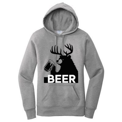 Beer Deer Women's Pullover Hoodie